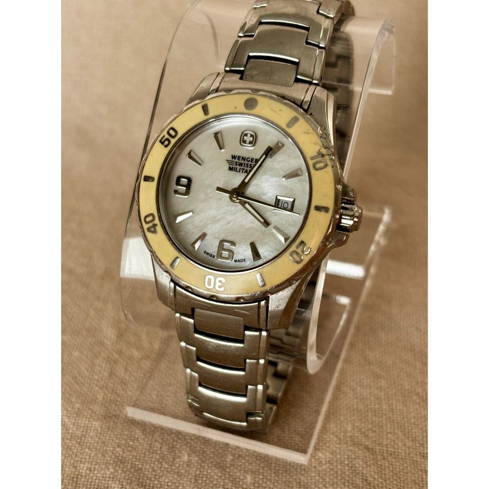 Wenger Swiss Military women's watch 7918X/T sapphire crystal stainless steel